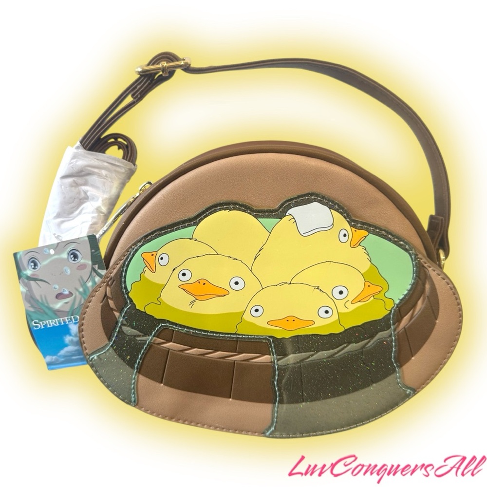 Studio Ghibli Spirited Away Otori-Sama Ducks Bathhouse Scene Crossbody Bag